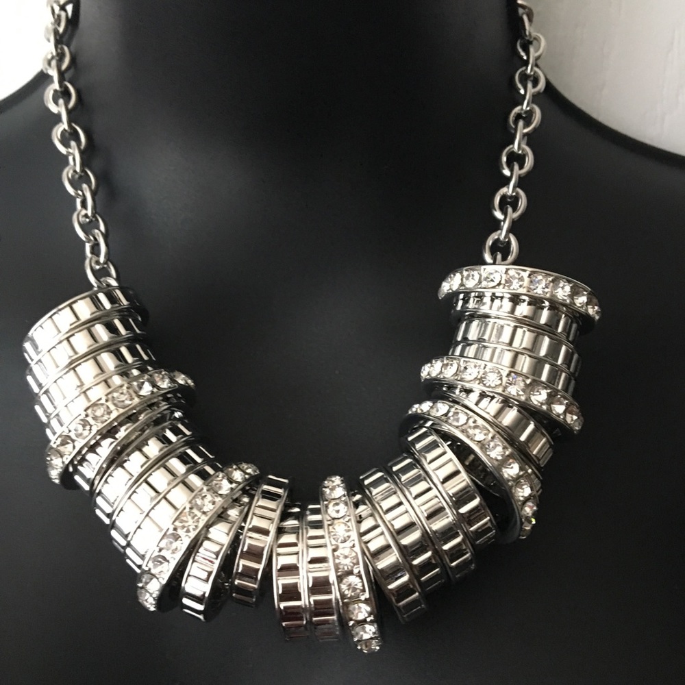 Traci Lynn Rock N Roll Silver Necklace